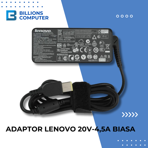 Adaptor Lenovo 20V-4,5A Biasa