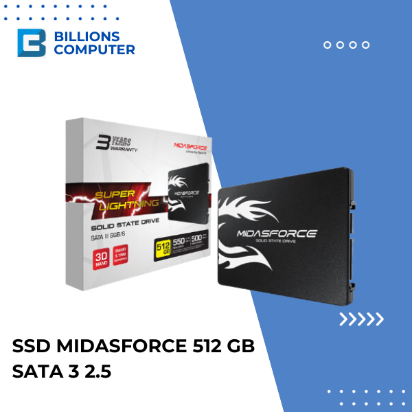 SSD Midas Force 512GB Sata