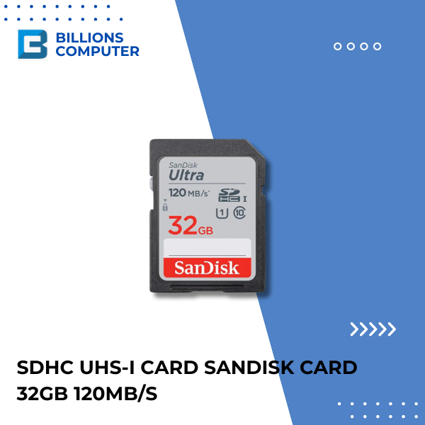 SDHC UHS-I Card Sandisk Card 32GB 120MB/s