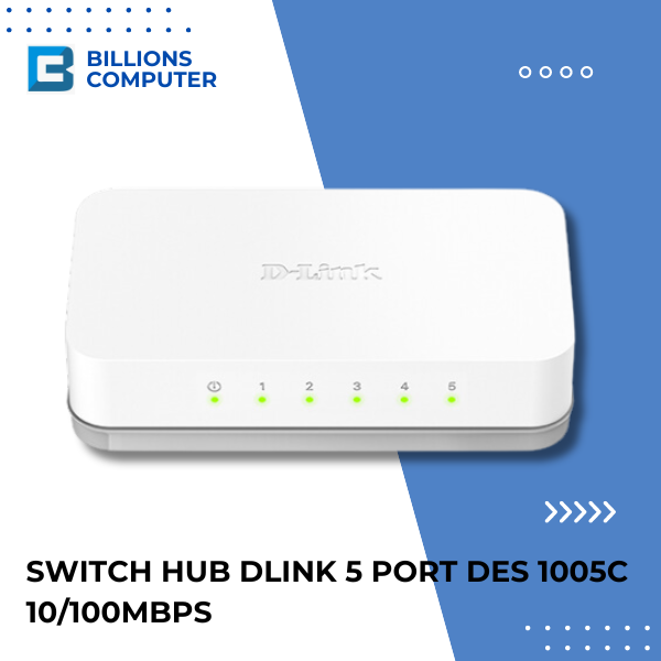 Switch Hub DLINK 5 Port DES 1005C 10/100Mbps