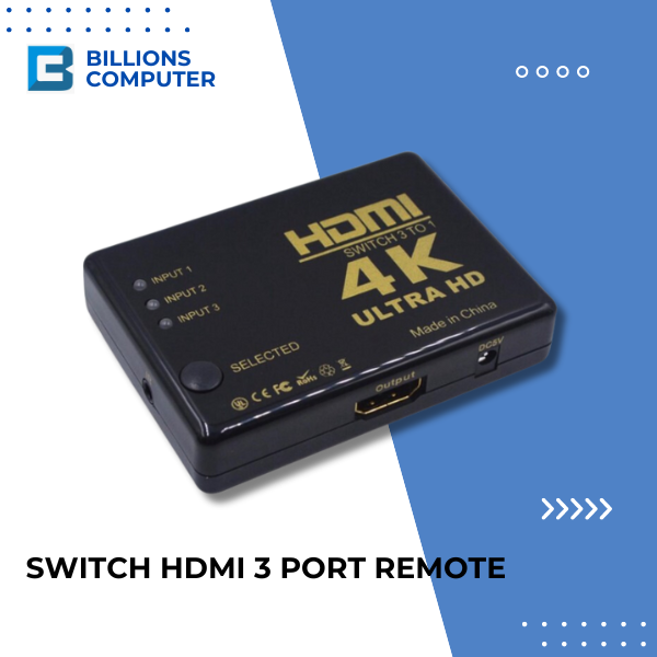 Switch HDMI 3 Port Remote